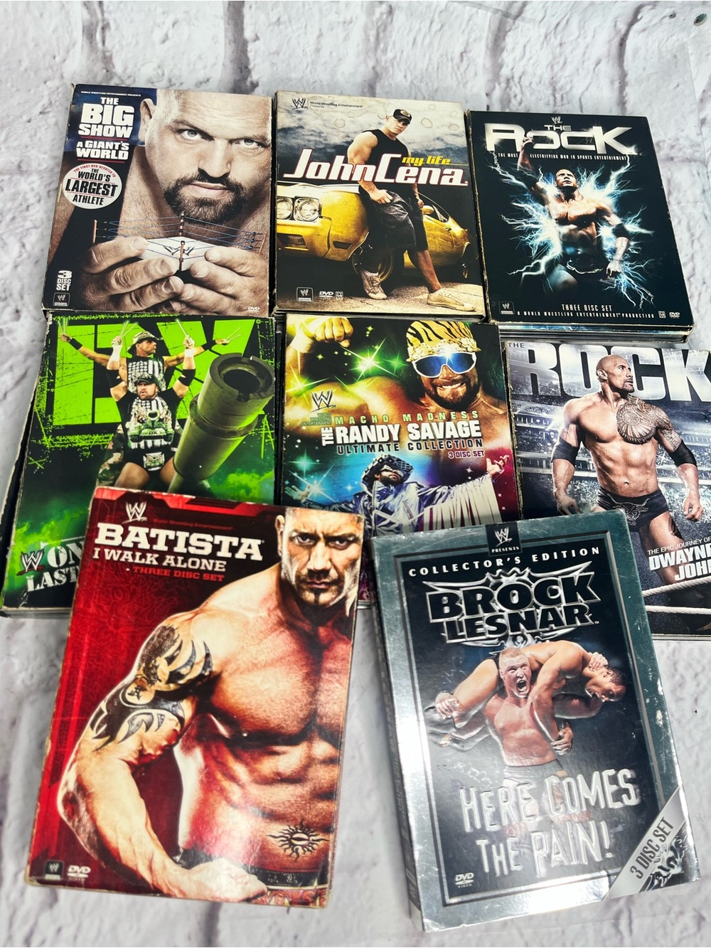 Set of early 2000 World wrestling entertainment dvds